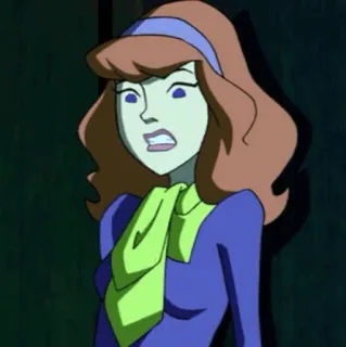 🐶 Daphne Blake Scooby Doo cartoon, mystery, girl, detective telegram sticker