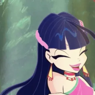 😋 Layla Winx Club Layla, Aisha, Winx Club, peri, kartun, animasi, gadis penyihir whatsapp sticker