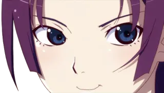 😏 Hitagi Senjougahara Bakemonogatari อนิเมะ, ผู้หญิง, เซ็นโจกาฮาระ, ฮิตากิ, โมโนกาตาริ, ซีรีส์ whatsapp sticker