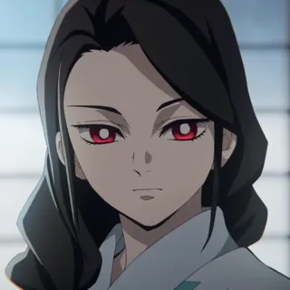 🔥 Muzan Kibutsuji Demon Slayer Anime, Démon, Personnage, Femme, Portrait telegram sticker