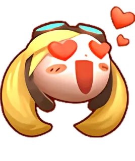 😍 cartoon, love, heart, cute telegram sticker