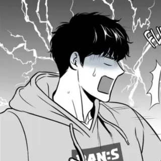 🍾 Mann, Schrei, schockiert, Webtoon, Ausdruck, Anime, Cartoon telegram sticker