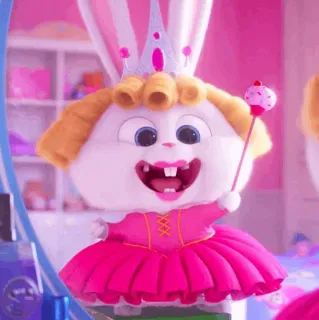 ☁️ Snowball The Secret Life of Pets 2 Snowball, Pets - Vita da animali, coniglio, principessa, carino, animato, cartone animato whatsapp sticker