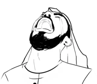 😩 crying, upset, frustrated, expression, sad, man, emotional, person telegram sticker