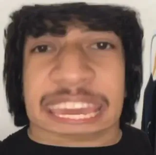 😬 homem, pessoa, rosto, retrato, foto de rosto, meme, engraçado telegram sticker
