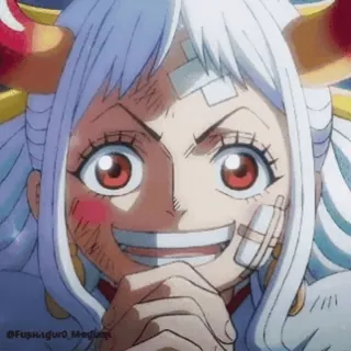 😄 Yamato One Piece Anime, Manga, One Piece, Yamato, Charakter telegram sticker