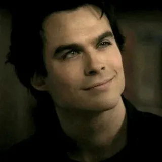 🦇 Damon Salvatore The Vampire Diaries portret, mężczyzna, aktor, wampir, serial TV telegram sticker