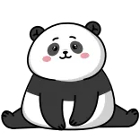 ☺️ แพนด้า, น่ารัก, สัตว์, การ์ตูน, สัตว์เลี้ยงลูกด้วยนม telegram sticker