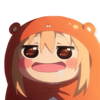 🤤 Umaru Doma Himouto! Umaru-chan umaru, anime, himouto, manga, cute, kawaii, chibi telegram sticker
