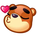 Bear Emoji telegram emojis 😘