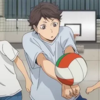 💗 Tooru Oikawa Haikyuu!! Anime, Haikyuu, Oikawa, Pallavolo, Sport telegram sticker