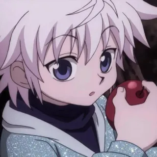 💞 Killua Hunter x Hunter Anime, Personaggio, Cartone animato, Manga, Killua, Hunter x Hunter telegram sticker