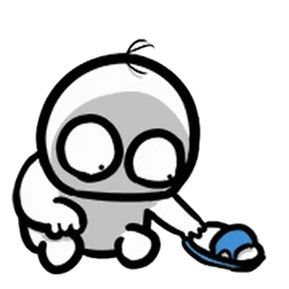 🫠 Cartoon, Figur, Süß, Sticker, Illustration whatsapp sticker