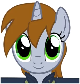 😄 Pônei, Desenho animado, Animal, Equino, Personagem telegram sticker