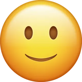 🙂 Emoji, Smiley, Lächeln, Gelb, Glücklich whatsapp sticker