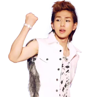 ✊️ kpop, k-pop, idol, asiático, masculino, cantor, artista, dançarino telegram sticker