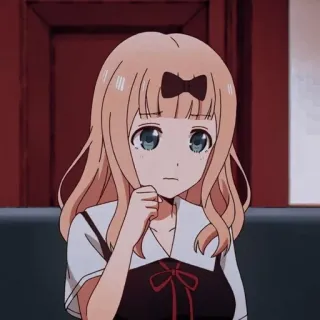 🌟 Chika Fujiwara Kaguya-sama: Love Is War Anime, Cartoon, Meisje, Chika Fujiwara, Kaguya-sama: Love is War telegram sticker