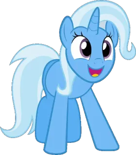 😃 Trixie Lulamoon My Little Pony Trixie Lulamoon, My Little Pony, dibujos animados, pony, unicornio, amistad, personaje telegram sticker