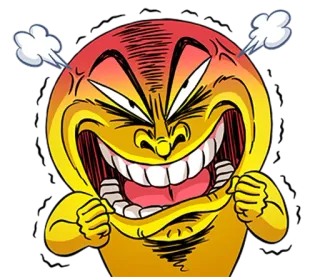 😡 tức giận, giận dữ, hoạt hình, bực bội, biểu cảm telegram sticker
