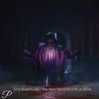 🗡 And eventually, the man became a true devil. devil, man, evil, dark, shadows telegram sticker