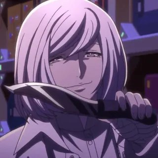 🗡 Anime, Faca, Vilão, Personagem, Mangá telegram sticker