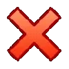 ❌