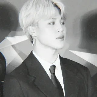⛓ Jimin kpop, 가수, 아이돌, 지민, bts, 인물사진, 흑백 telegram sticker