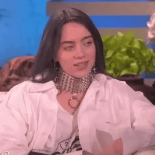 🍁 Billie Eilish singer, celebrity, portrait, woman telegram sticker