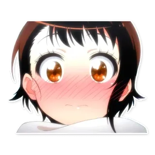 🤯 Anime, Mädchen, Cartoon, Erröten, Süß, Aufkleber whatsapp sticker