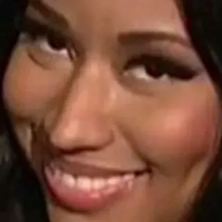 🥀 Nicki Minaj Nicki Minaj, celebridade, rapper, meme, rosto telegram sticker