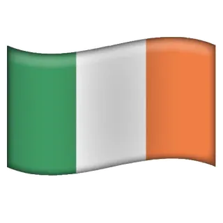 🇨🇮 drapeau, Irlande, irlandais, drapeau national, vert, blanc, orange telegram sticker