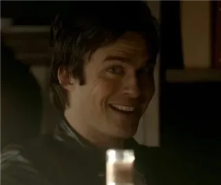 💉 Damon Salvatore The Vampire Diaries 吸血鬼, 吸血鬼日记, 电视剧, 达蒙·萨尔瓦托雷, 伊恩·萨默海尔德 telegram sticker