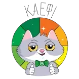 😌 Katze, Aufkleber, Daumen hoch, Cartoon, Tier, süß whatsapp sticker
