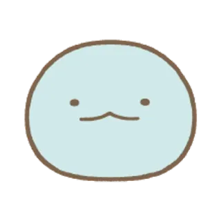 🐨 lindo, kawaii, azul, simple, cara, minimalista, dibujos animados telegram sticker