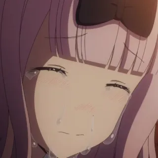 😭 Chika Fujiwara Kaguya-sama: Love Is War anime, crying, emotional, chika, fujiwara whatsapp sticker