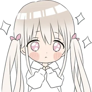 ✨ Anime, Chibi, Lucu, Gadis, Kawaii, Kartun telegram sticker