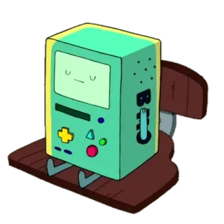 🙋 BMO Adventure Time BMO, Adventure Time, Roboter, Cartoon, Freund, Spielkonsole telegram sticker