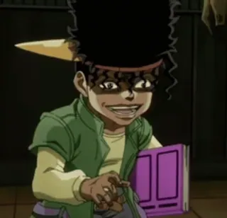 🔥 Muhammad Avdol JoJo's Bizarre Adventure Anime, Manga, Postać, JoJo's Bizarre Adventure telegram sticker