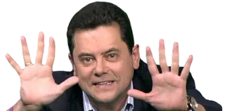 ✋ man, person, hand gesture, businessman telegram sticker