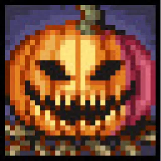 🎃 calabaza, halloween, Jack-o'-lantern, tenebroso, otoño telegram sticker