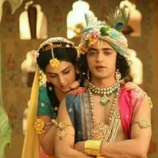 Radha Krishna 𖣔 @about_cute_shincha0 .`s kang pack whatsapp stickers