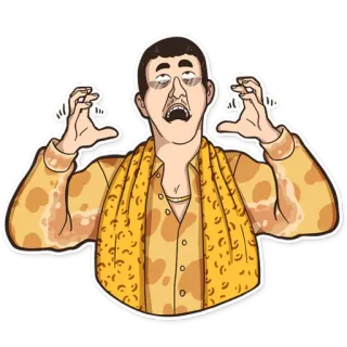 😲 Cartoon, Mann, Emotion, Charakter, Ausdruck whatsapp sticker