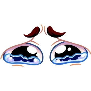 🎭 augen, weinen, traurig, tränen, emotion, gesicht whatsapp sticker