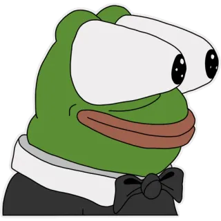 👀 Pepe the Frog Pepe de Kikker, Internetmeme, Cartoon, Kikker, Meme telegram sticker