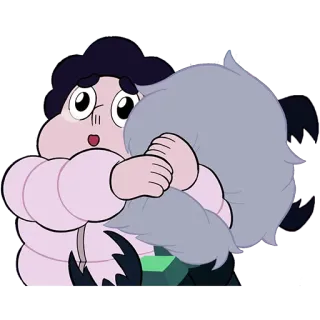 😢 Steven Universe 만화, 포옹, 스티븐 유니버스, 애정, 친근한, 애니메이션 telegram sticker