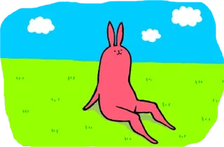 😊 Hase, Cartoon, Häschen, Tier, süß whatsapp sticker