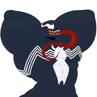 💪 Venom Venom, Marvel, Superheld, Symbiont telegram sticker