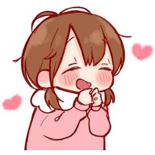 💞 anime, cute, kawaii, love, happy, girl telegram sticker