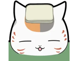 😌 gato, animal, lindo, kawaii, pegatina, dibujo animado whatsapp sticker