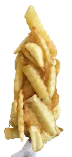 🍢 french fries, potato fries, food, snack telegram sticker